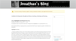 Desktop Screenshot of jonathansblog.net